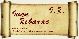 Ivan Ribarac vizit kartica